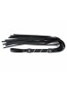 Whip with decorative handle 75 cm - black